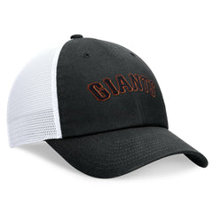 San Francisco Giants Wordmark Adjustable Trucker Hat - Black | Nike