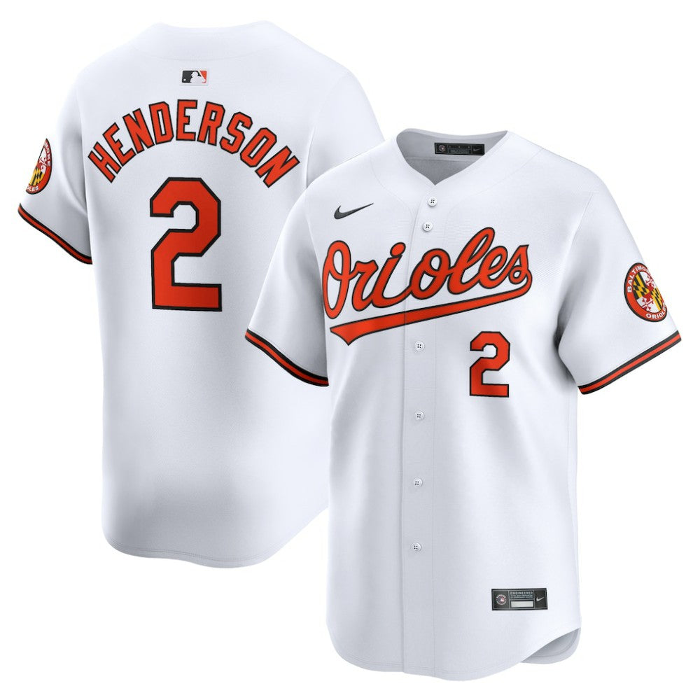 Gunnar Henderson Baltimore Orioles Home Limited Player Jersey - White | Nike