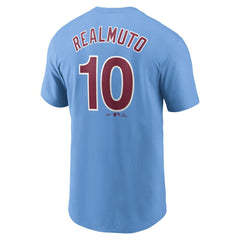 J.T. Realmuto Philadelphia Phillies Fuse Name & Number T-Shirt - Light Blue | Nike