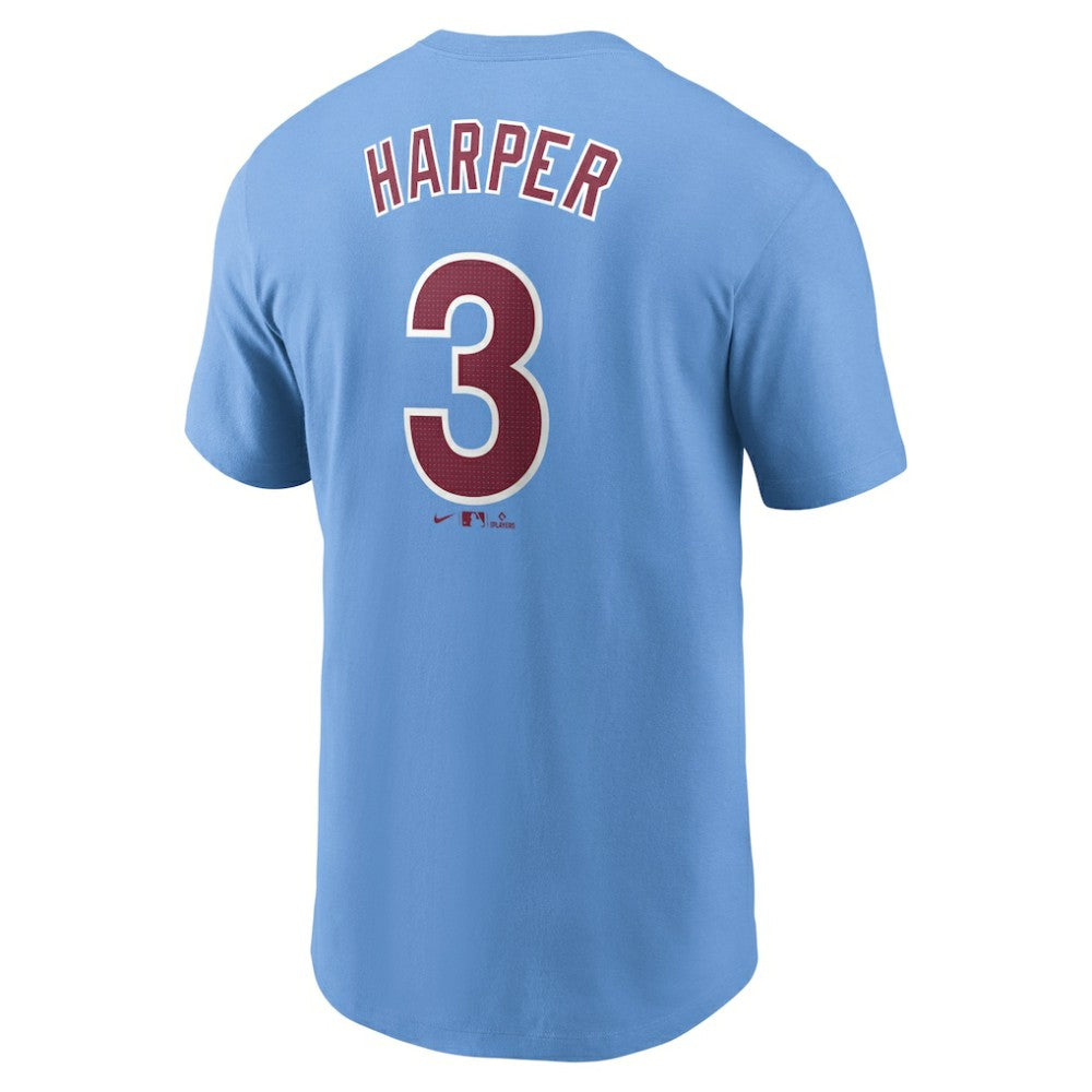 Bryce Harper Philadelphia Phillies Fuse Name & Number T-Shirt - Light Blue | Nike