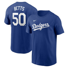 Mookie Betts Los Angeles Dodgers Fuse Name & Number T-Shirt - Royal | Nike