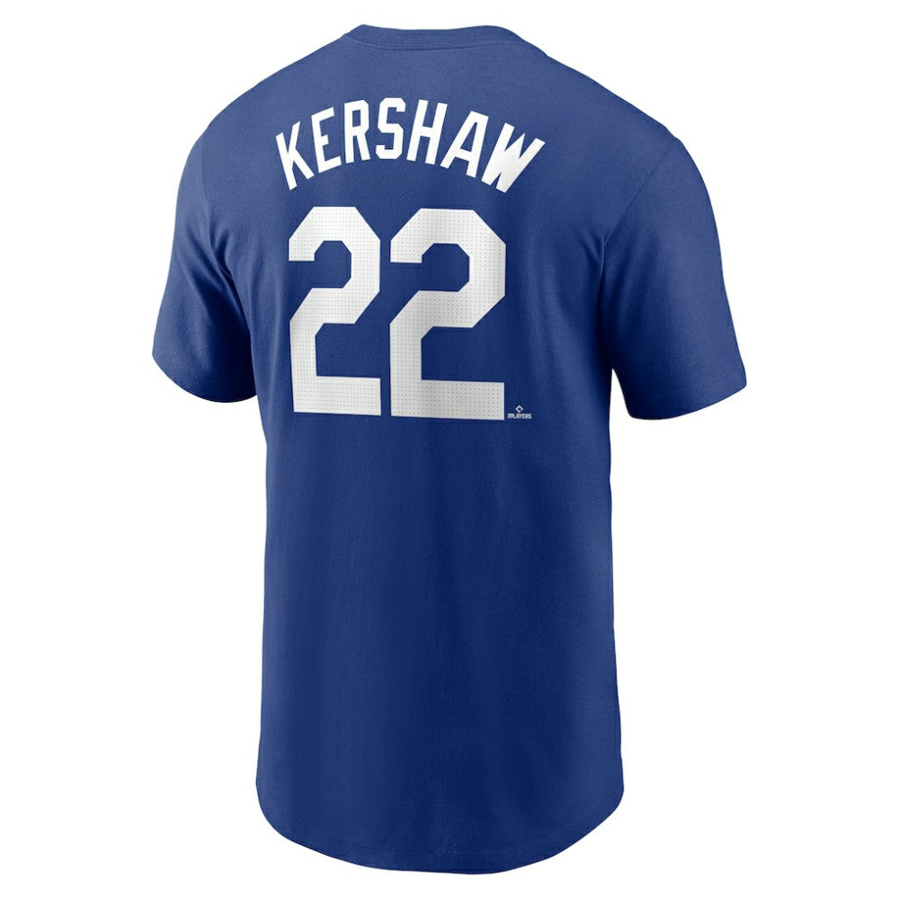 Clayton Kershaw Los Angeles Dodgers Fuse Name & Number T-Shirt - Royal | Nike