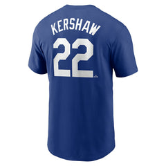 Clayton Kershaw Los Angeles Dodgers Fuse Name & Number T-Shirt - Royal | Nike