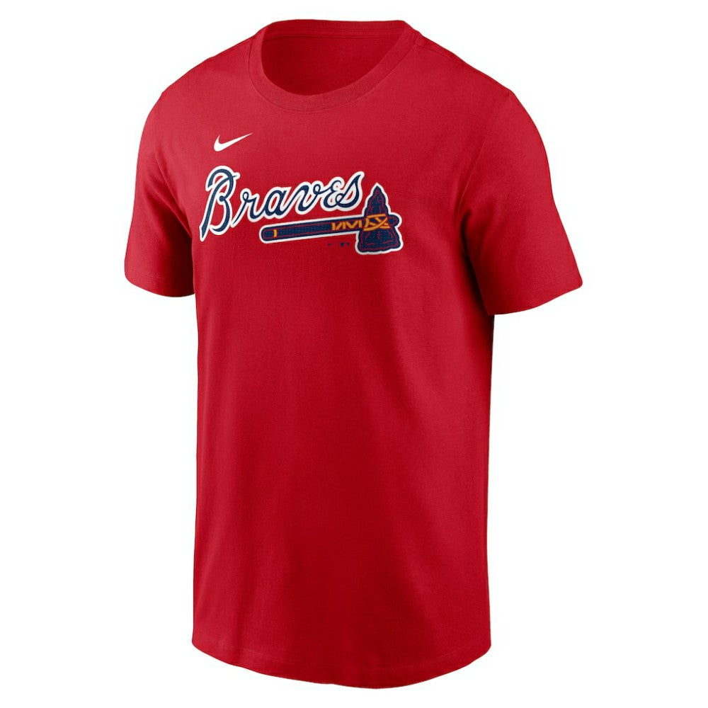 Austin Riley Atlanta Braves Fuse Name & Number T-Shirt - Red | Nike