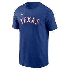 Jacob deGrom Texas Rangers Fuse Name & Number T-Shirt - Royal | Nike
