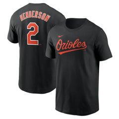 Gunnar Henderson Baltimore Orioles Fuse Name & Number T-Shirt - Black | Nike