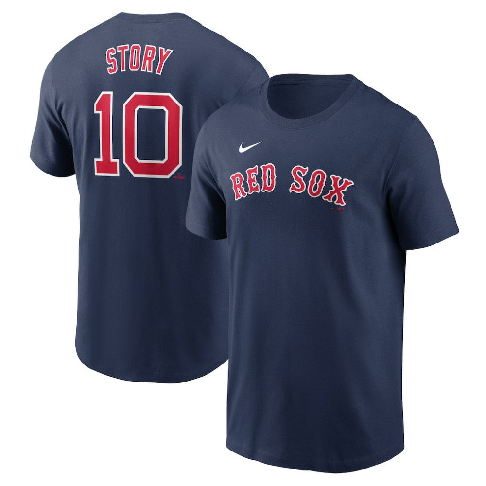 Trevor Story Boston Red Sox Fuse Name & Number T-Shirt - Navy | Nike