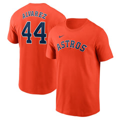Yordan Alvarez Houston Astros Fuse Name & Number T-Shirt - Orange | Nike