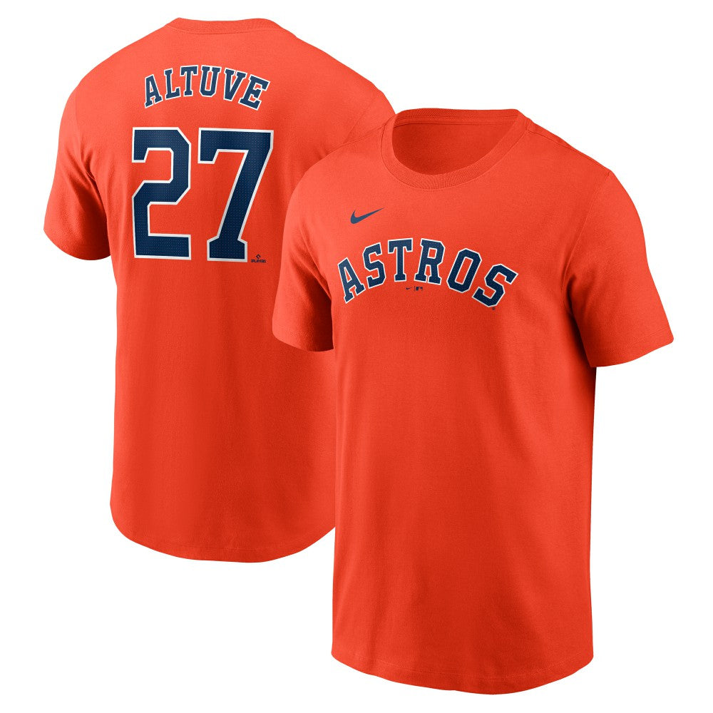 Jose Altuve Houston Astros Fuse Name & Number T-Shirt - Orange | Nike