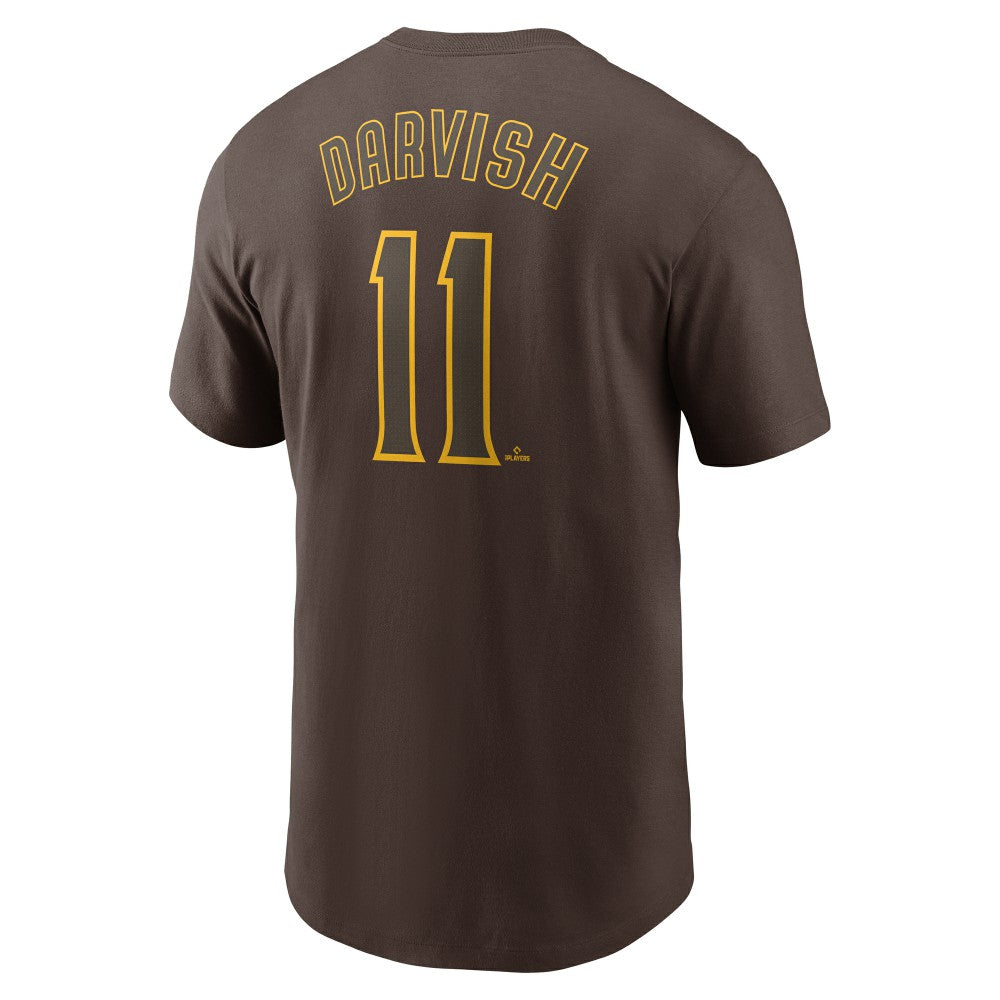 Yu Darvish San Diego Padres Fuse Name & Number T-Shirt - Brown | Nike