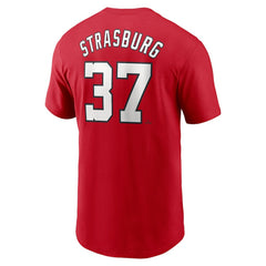 Stephen Strasburg Washington Nationals Fuse Name & Number T-Shirt - Red | Nike