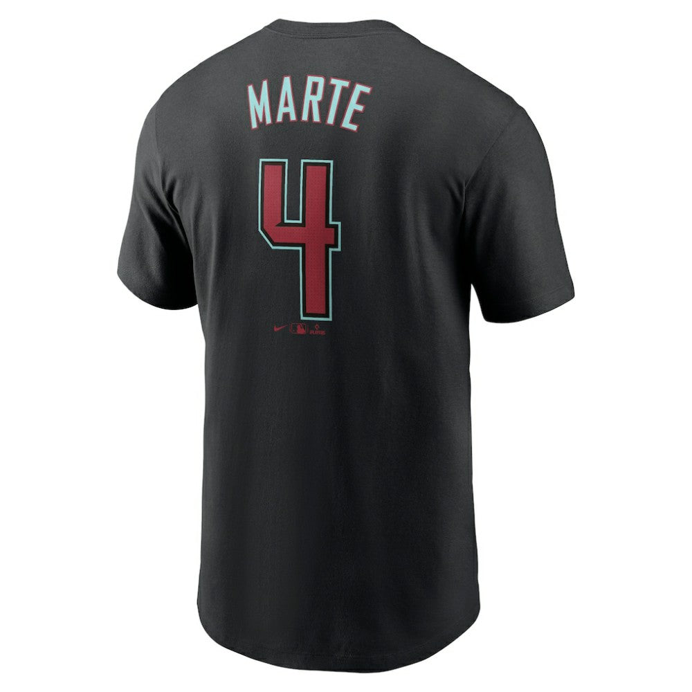 Ketel Marte Arizona Diamondbacks Fuse Name & Number T-Shirt - Black | Nike