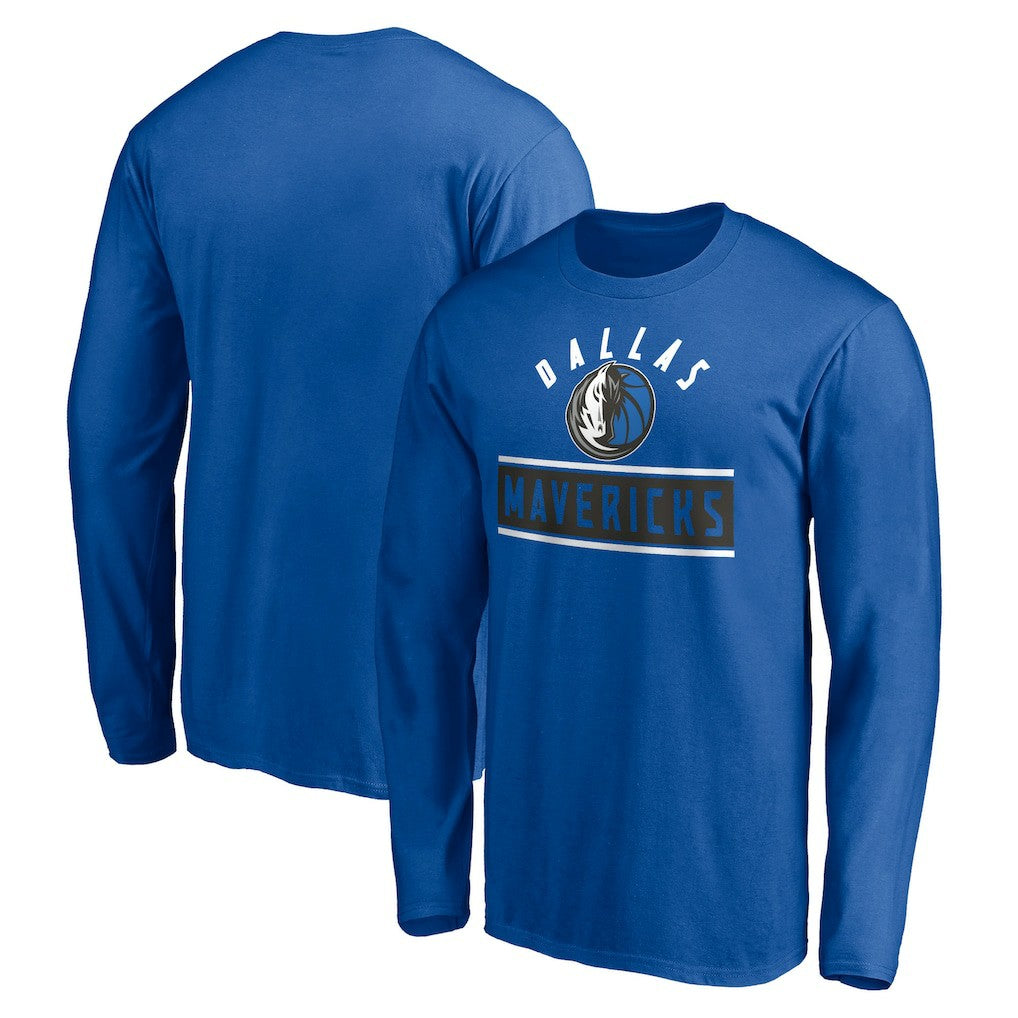 Dallas Mavericks Team Arch Knockout Long Sleeve T-Shirt sale - Blue cheap