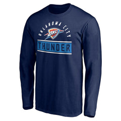 Oklahoma City Thunder Team Arch Knockout Long Sleeve T-Shirt - Navy on sale