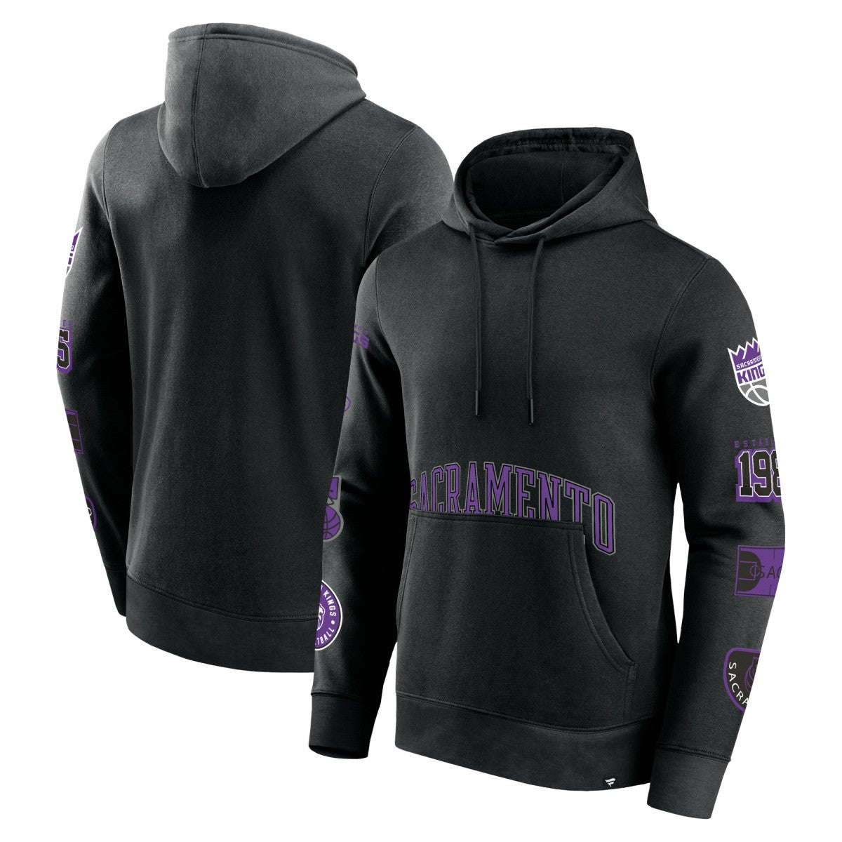 Sacramento Kings Home Court Pullover Hoodie - Black | Fanatics on sale