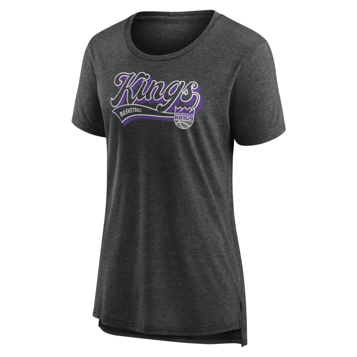 Sacramento Kings Women's League Leader Tri-Blend T-Shirt - Heather Charcoal | Fanatics shop
