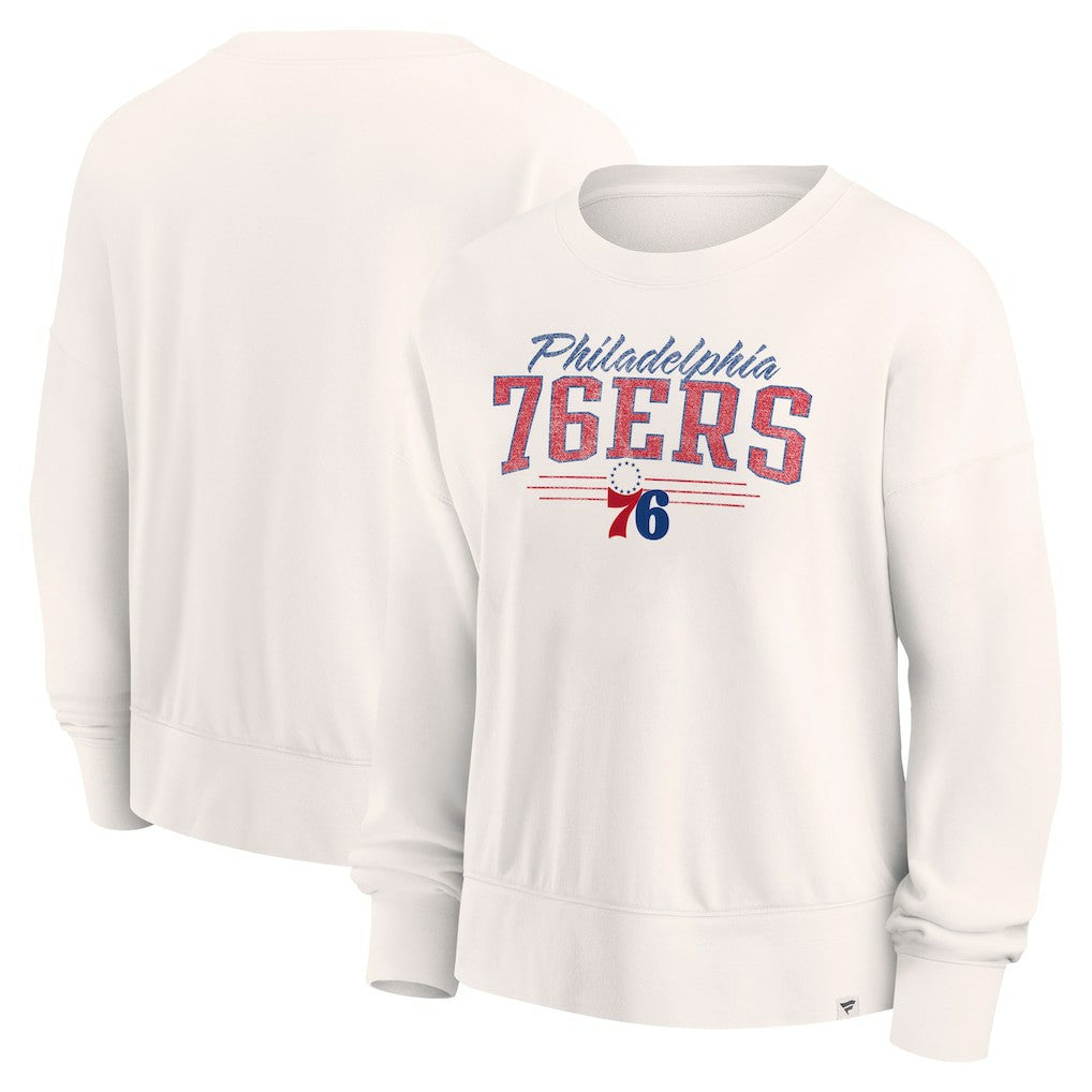 Philadelphia 76ers Women's Close the Game Pullover Sweatshirt - Cream | Fanatics on sale