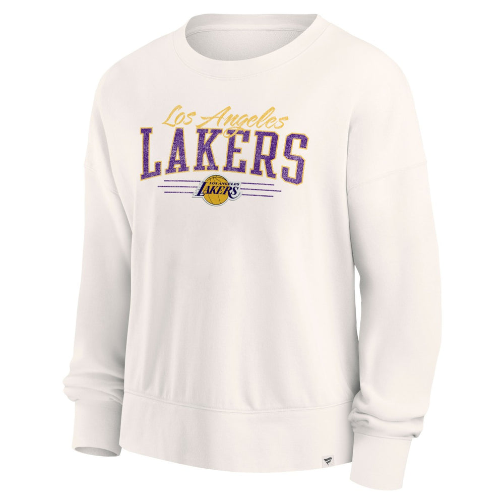 Los Angeles Lakers Women's Close the Game Pullover Sweatshirt - Cream | Fanatics sale