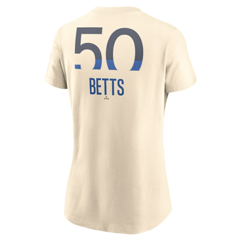 Mookie Betts Los Angeles Dodgers Women's 2024 City Connect Fuse Name & Number T-Shirt - Navy | Nike