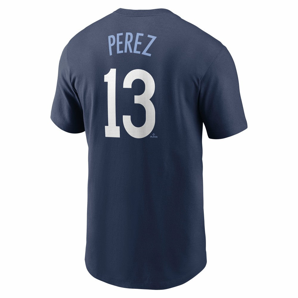 Salvador Perez Kansas City Royals 2024 City Connect Fuse Name & Number T-Shirt - Navy | Nike
