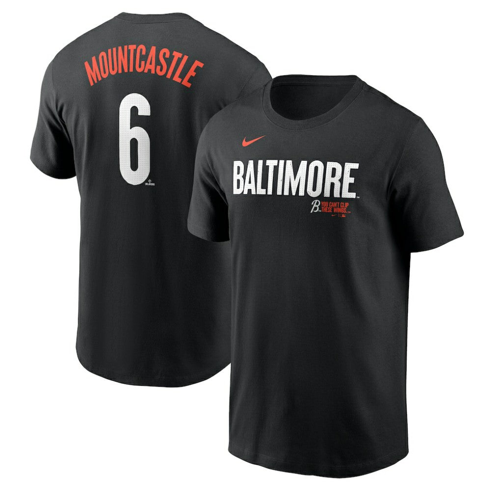 Ryan Mountcastle Baltimore Orioles City Connect Fuse Name & Number T-Shirt - Black | Nike