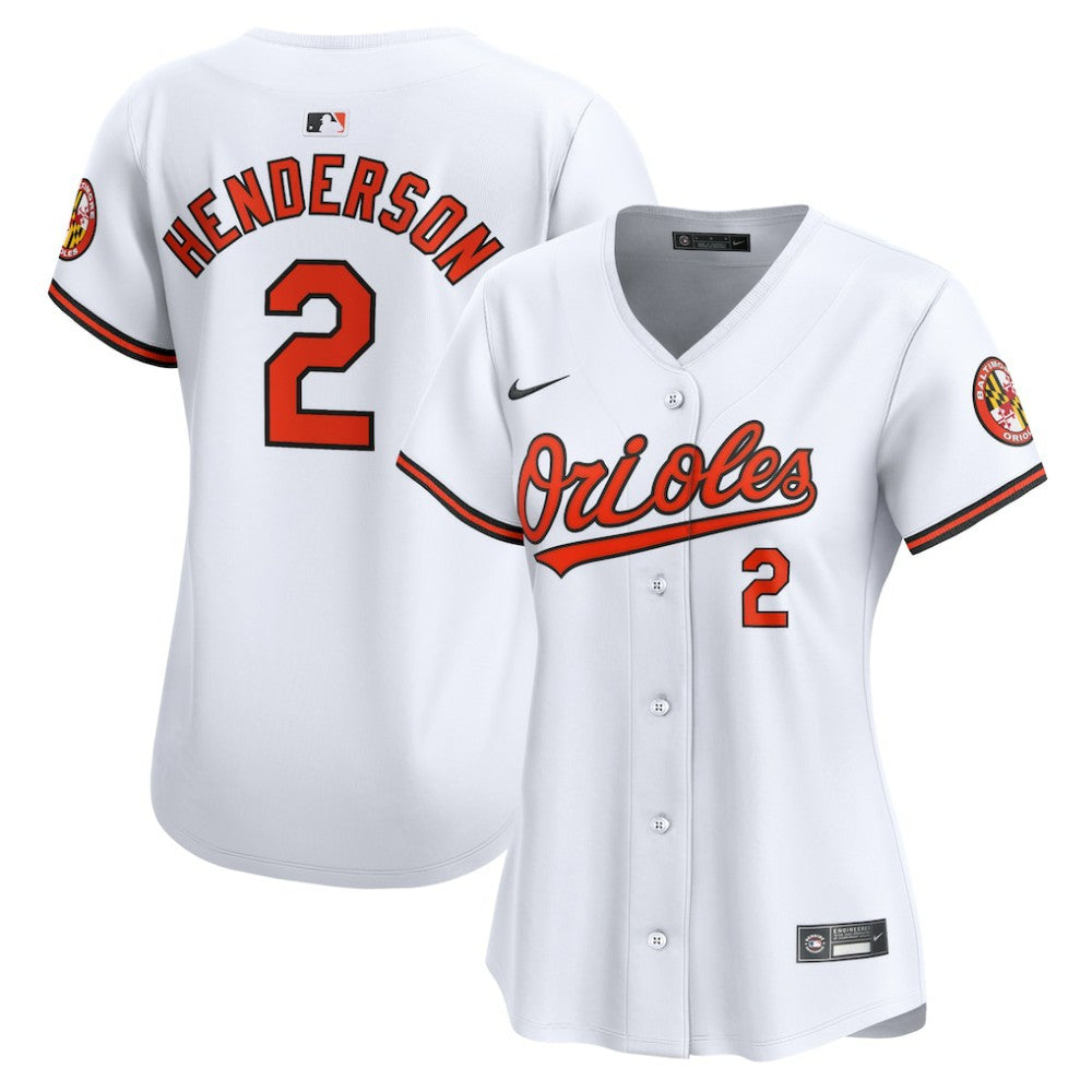 Gunnar Henderson Baltimore Orioles Women's  Home Limited Player Jersey - White | Nike