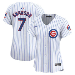 Dansby Swanson Chicago Cubs Women's Home Limited Player Jersey - White | Nike