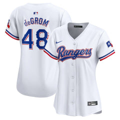 Jacob deGrom Texas Rangers Women's Home Limited Player Jersey - White | Nike