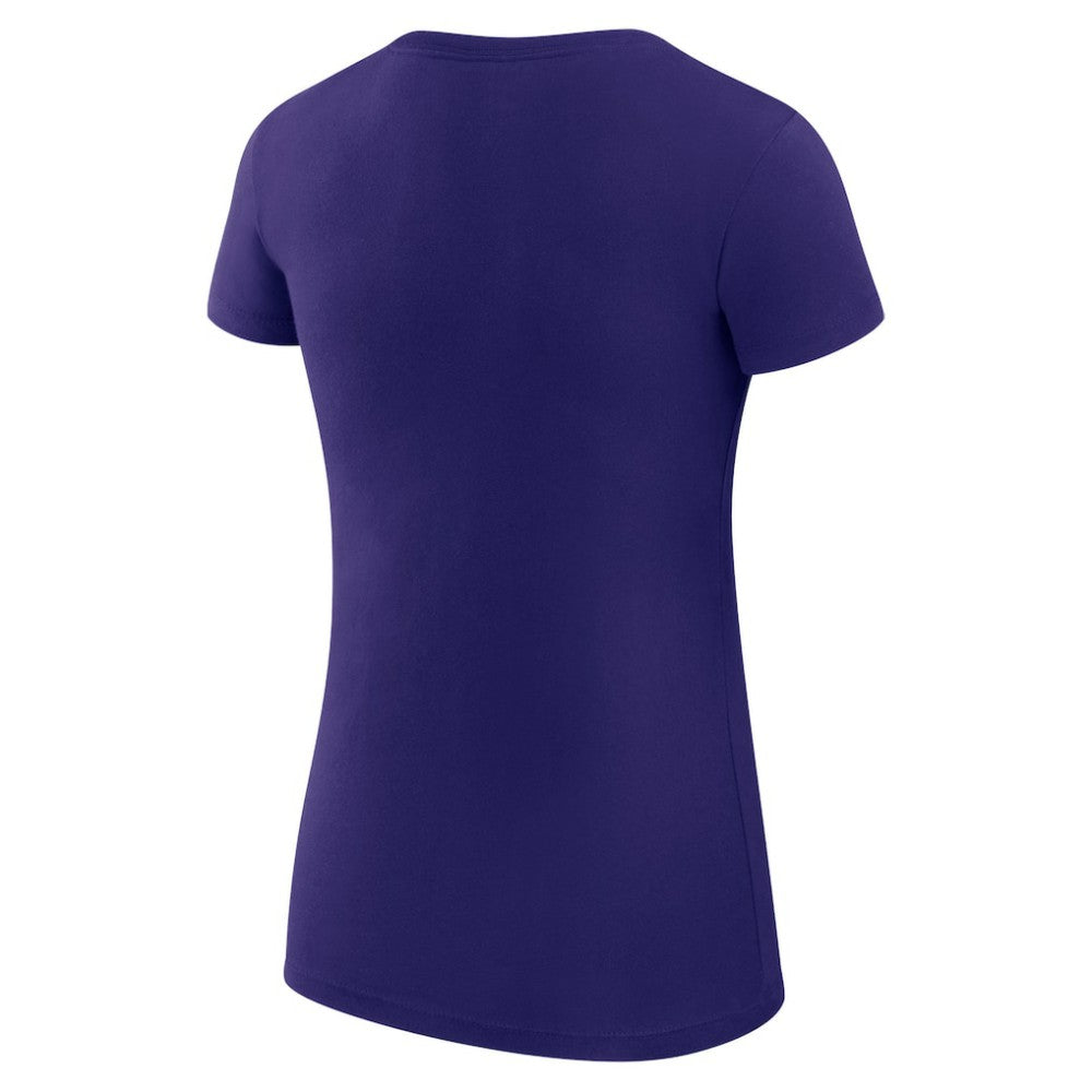 Colorado Rockies G-III 4Her by Carl Banks Women's Super-Slim Fit Lightweight Heart Graphic T-Shirt - Purple