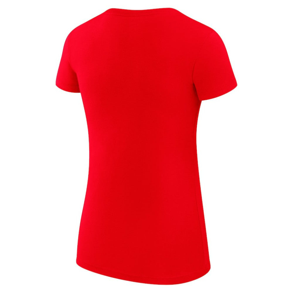 Texas Rangers G-III 4Her by Carl Banks Women's Super-Slim Fit Lightweight Heart Graphic T-Shirt - Red