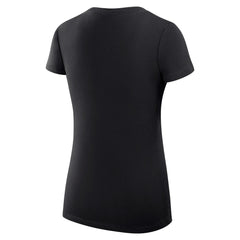 Cincinnati Reds G-III 4Her by Carl Banks Women's Super-Slim Fit Lightweight Heart V-Neck T-Shirt - Black