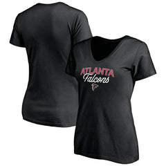 NFL Atlanta Falcons Women's Depth Chart V-Neck T-Shirt