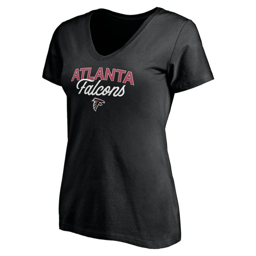 NFL Atlanta Falcons Women's Depth Chart V-Neck T-Shirt