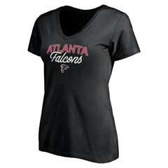 NFL Atlanta Falcons Women's Depth Chart V-Neck T-Shirt