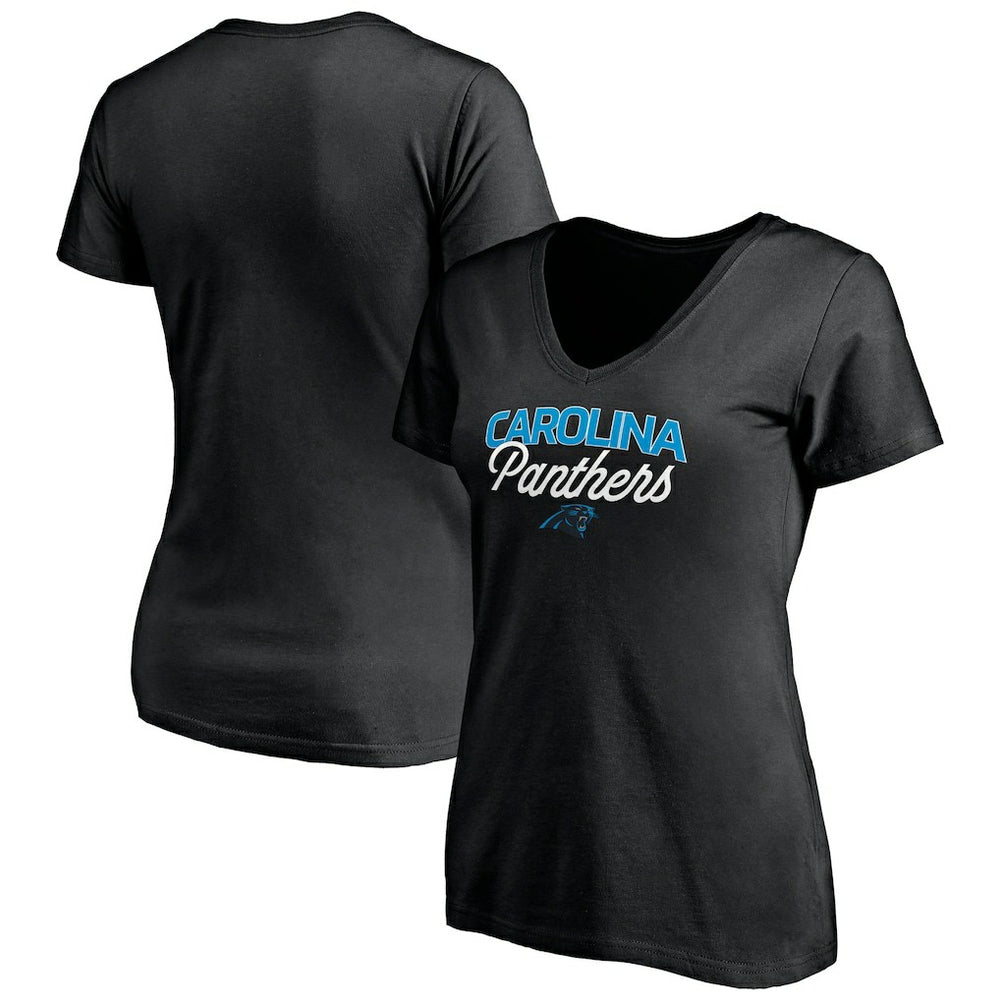 NFL Carolina Panthers Women's Depth Chart V-Neck T-Shirt
