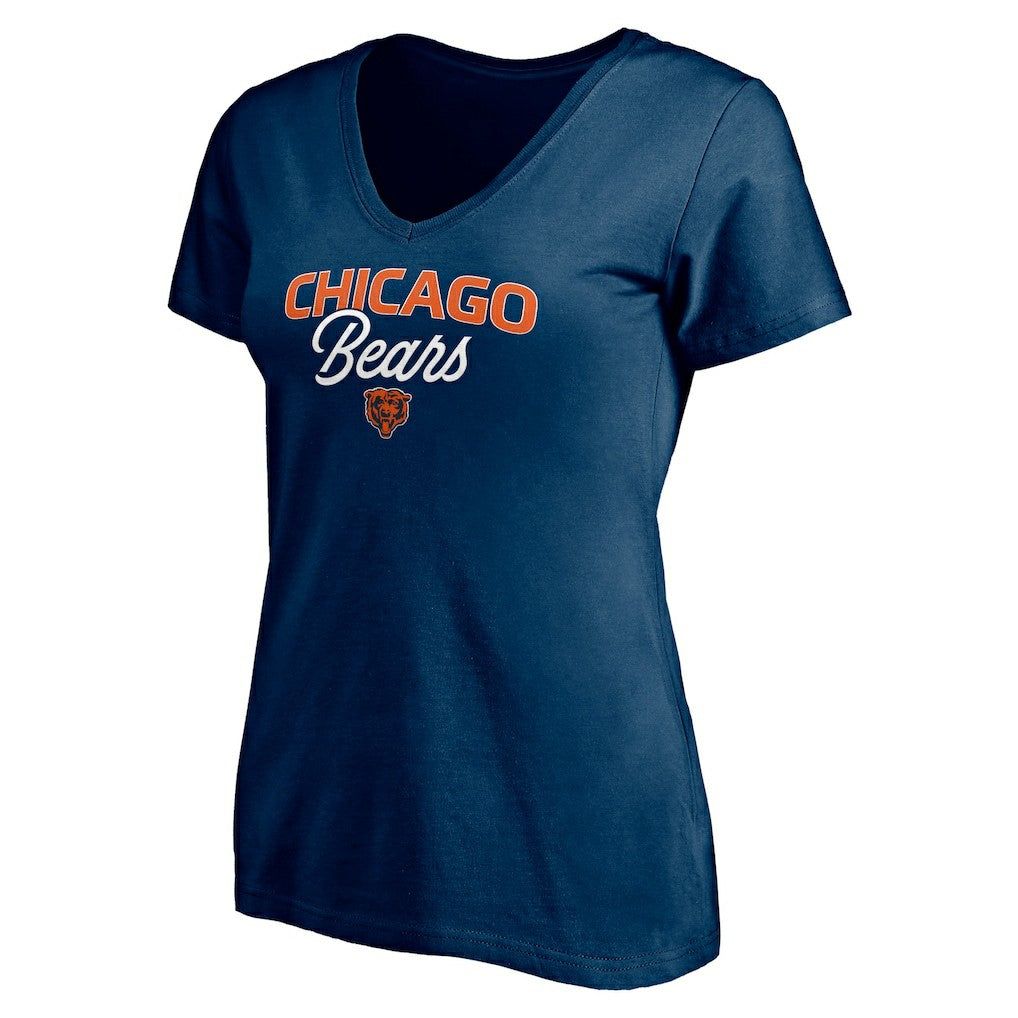 NFL Chicago Bears Women's Depth Chart V-Neck T-Shirt