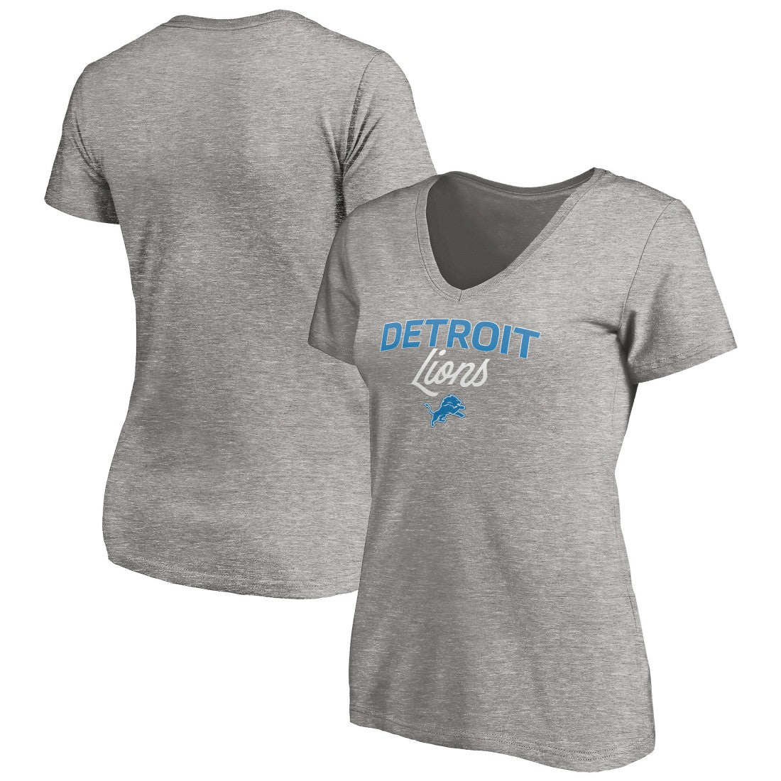 NFL Detroit Lions Women's Depth Chart V-Neck T-Shirt