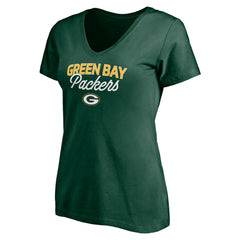 NFL Green Bay Packers Women's Depth Chart V-Neck T-Shirt