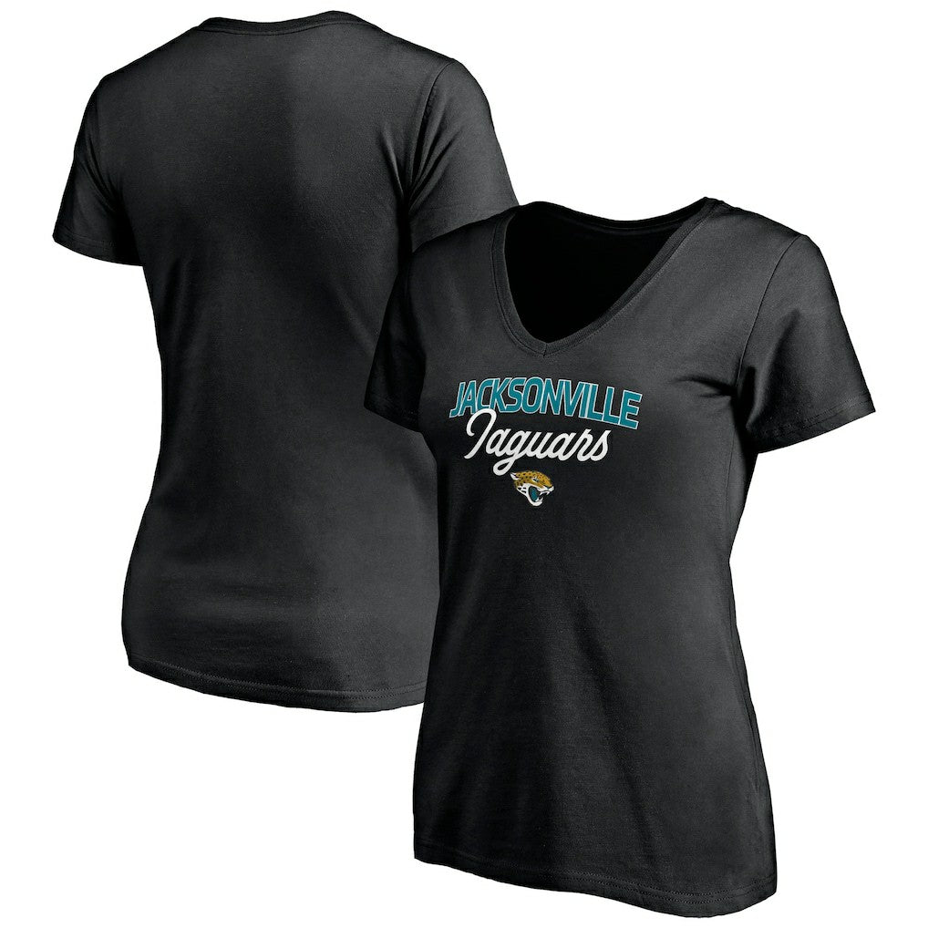NFL Jacksonville Jaguars Women's Depth Chart V-Neck T-Shirt