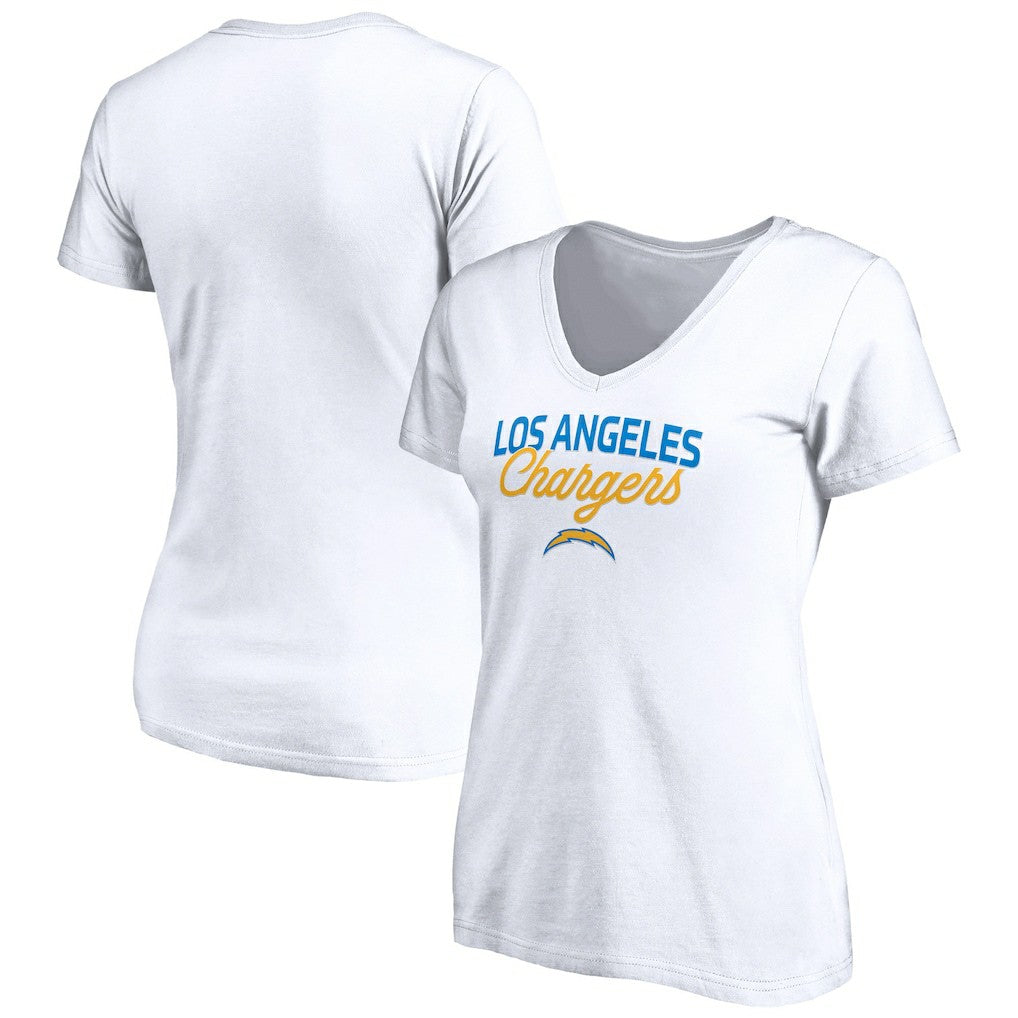 NFL Los Angeles Chargers Women's Depth Chart V-Neck T-Shirt