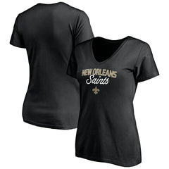 NFL New Orleans Saints Women's Depth Chart V-Neck T-Shirt