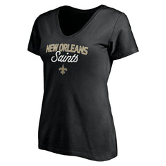 NFL New Orleans Saints Women's Depth Chart V-Neck T-Shirt