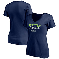 NFL Seattle Seahawks Women's Depth Chart V-Neck T-Shirt