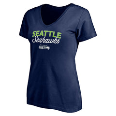 NFL Seattle Seahawks Women's Depth Chart V-Neck T-Shirt