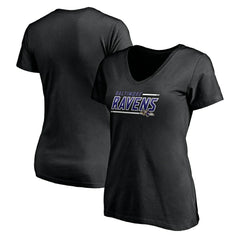 NFL Baltimore Ravens Women's Mascot In Bounds V-Neck T-Shirt