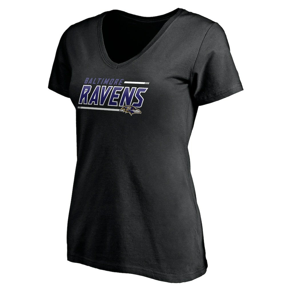 NFL Baltimore Ravens Women's Mascot In Bounds V-Neck T-Shirt