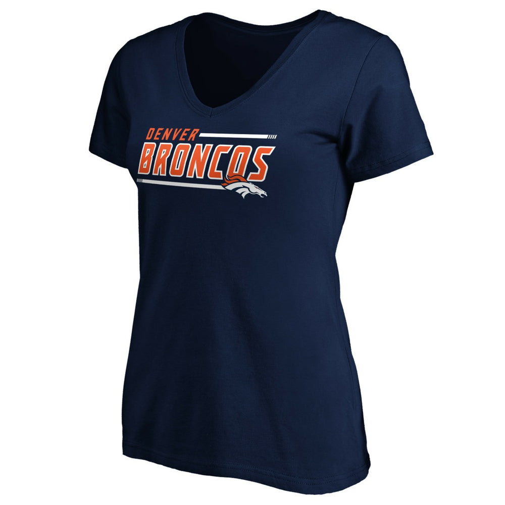 NFL Denver Broncos Women's Mascot In Bounds V-Neck T-Shirt