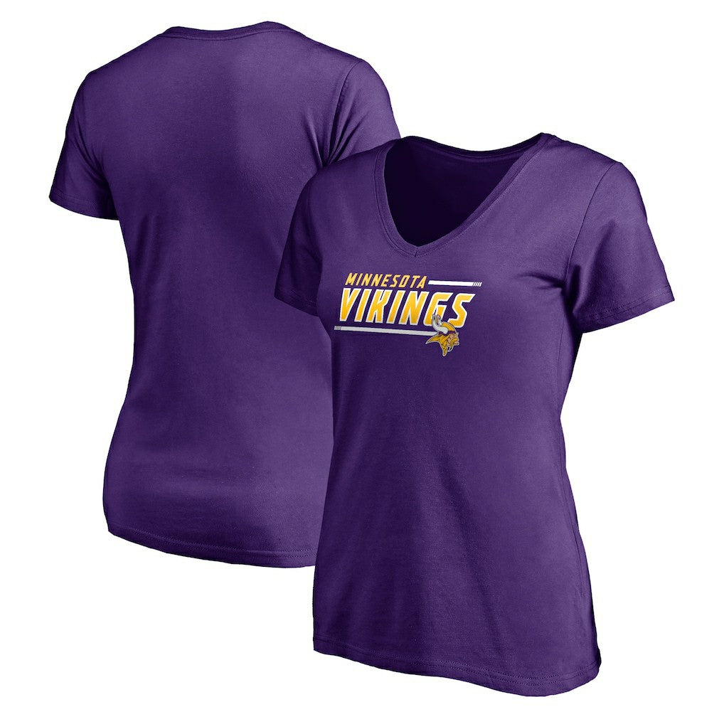NFL Minnesota Vikings Women's Mascot In Bounds V-Neck T-Shirt