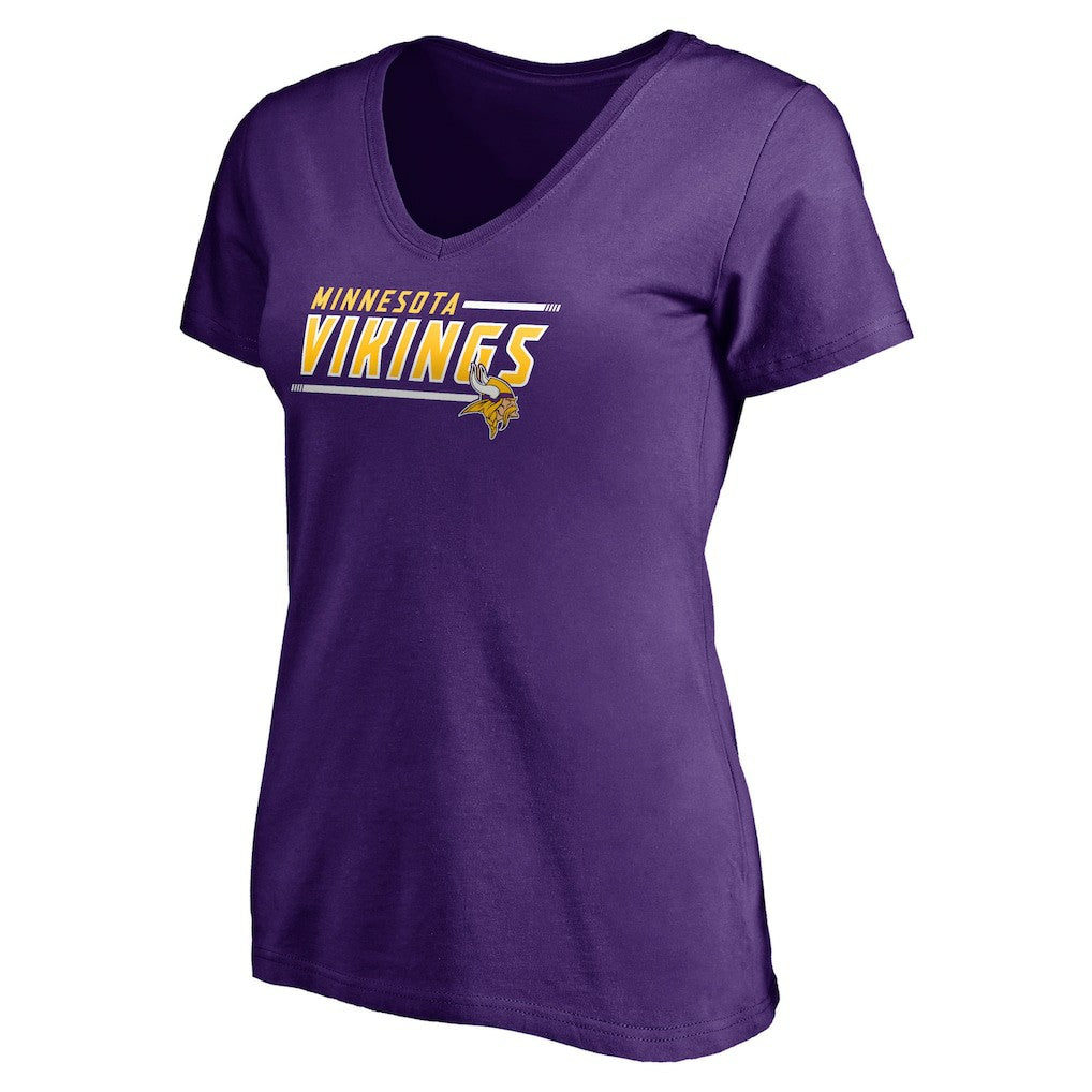 NFL Minnesota Vikings Women's Mascot In Bounds V-Neck T-Shirt