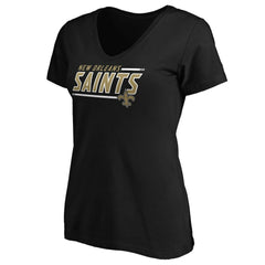 NFL New Orleans Saints Women's Mascot In Bounds V-Neck T-Shirt